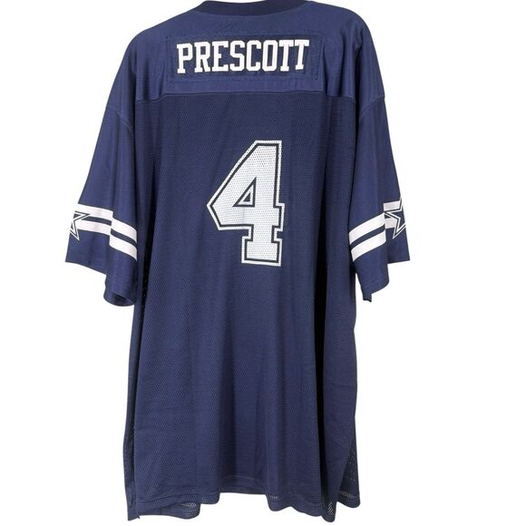 Dallas Cowboys Dak Prescott #4 Mesh Jersey Navy Blue 4XLT NFL Fan Apparel - Picture 6 of 7